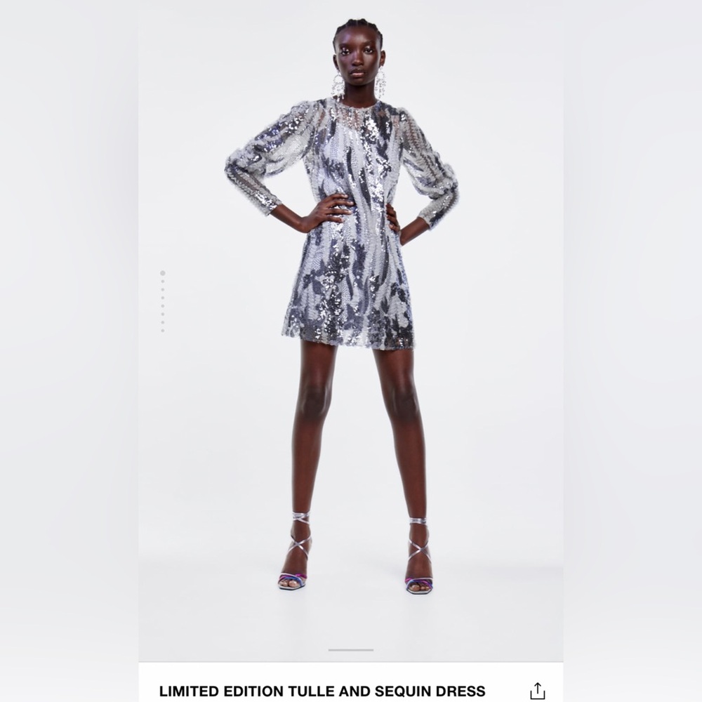 ZARA limited edition mini dress - tulle and sequin